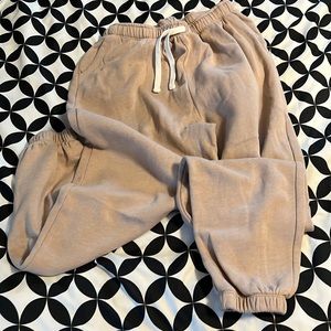 Women's tan SO joggers